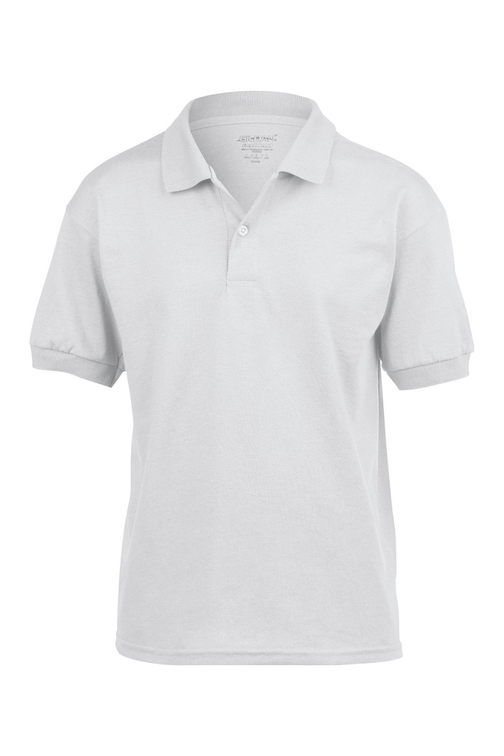 Gildan Youth 6 oz., 50/50 Jersey Polo in White