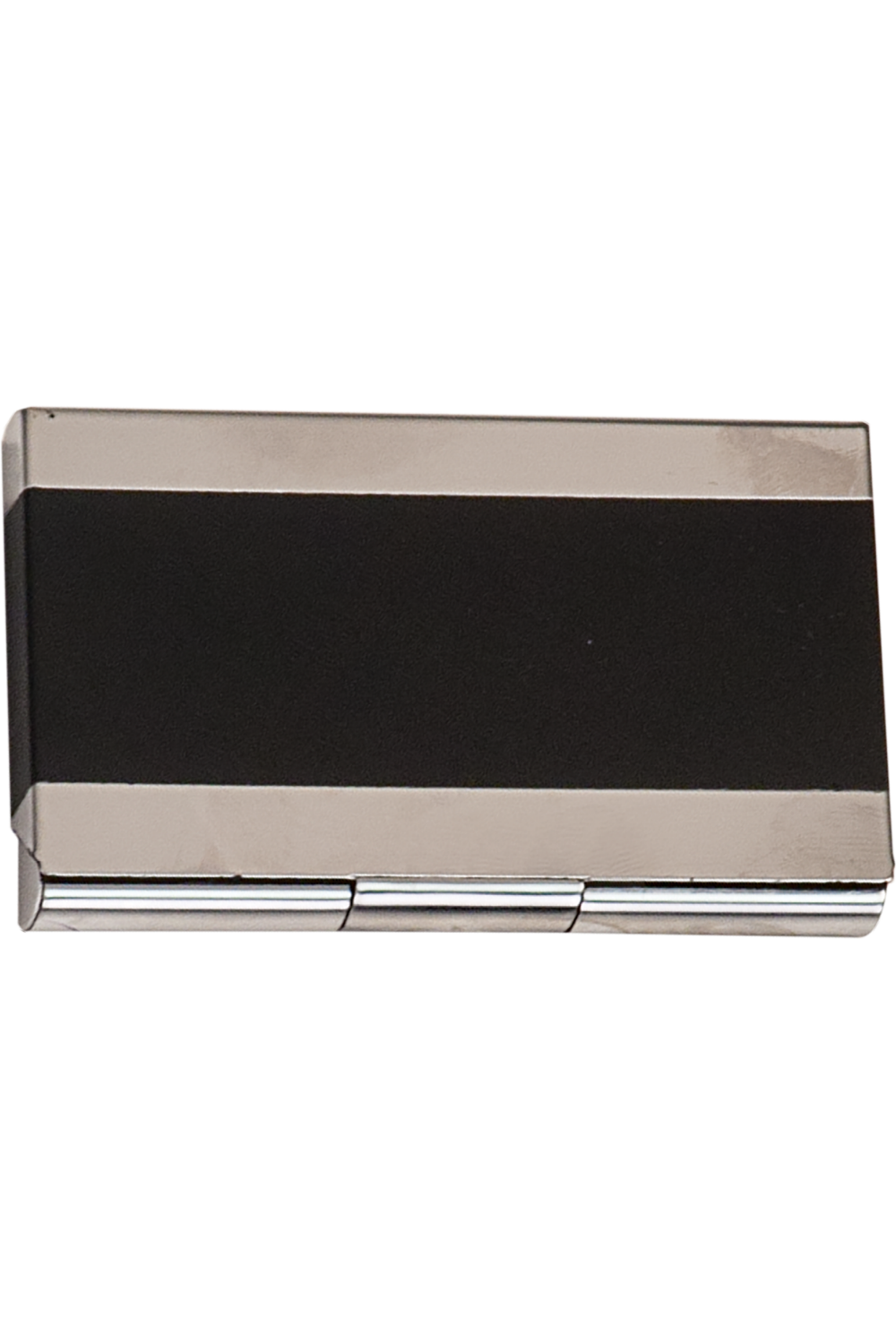3 3/4" x 2 1/2" Laserable Business Card Holder in Black