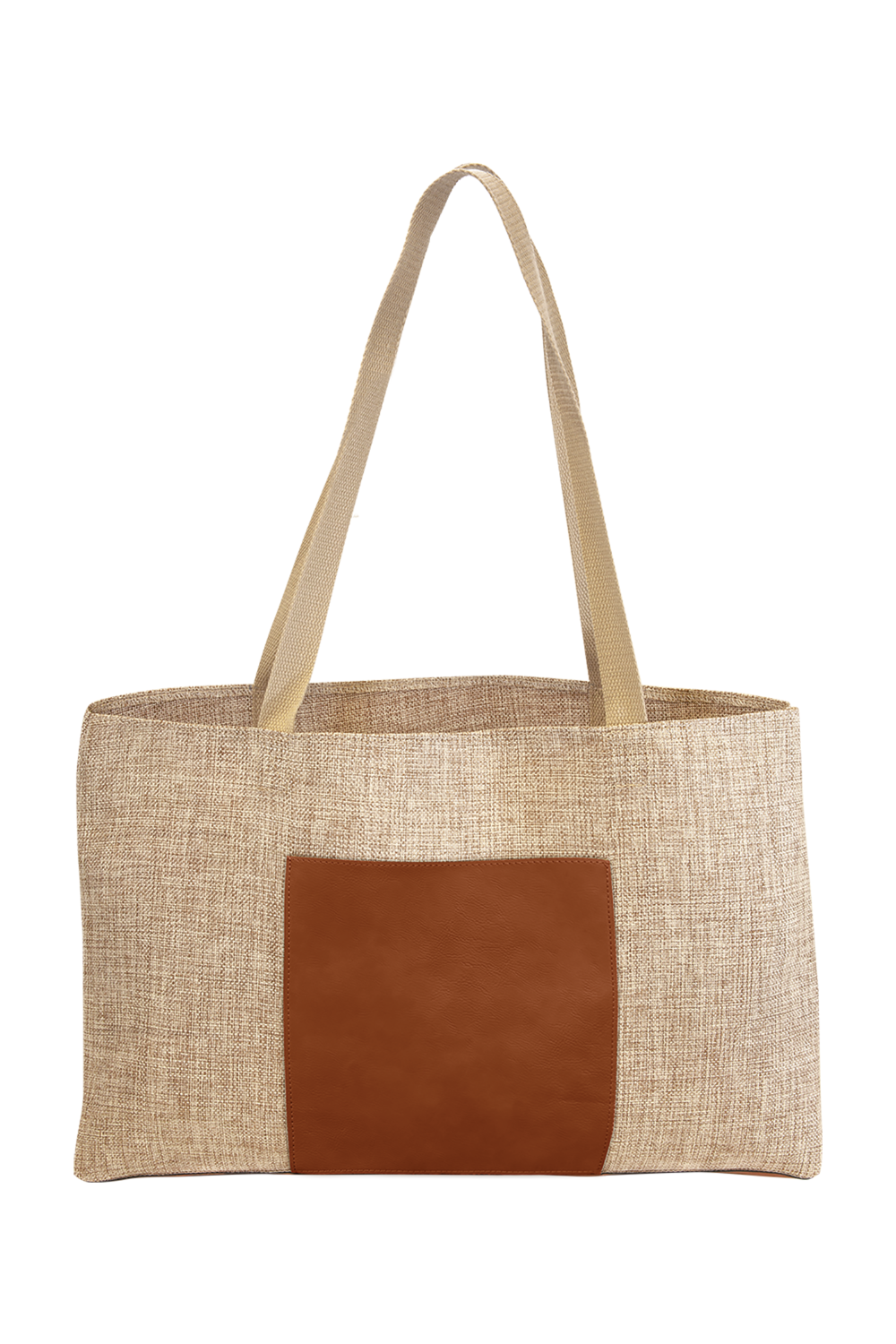 19" x 12" Burlap Bag with 5" Gusset in Rawhide