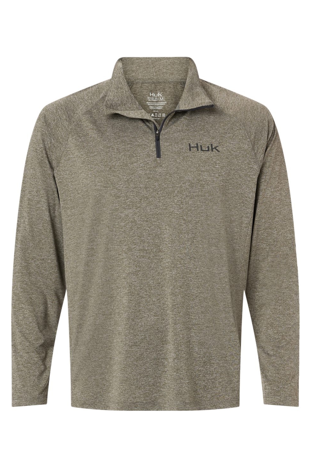 HUK Men's Airweight Heather Quarter-Zip Pullover