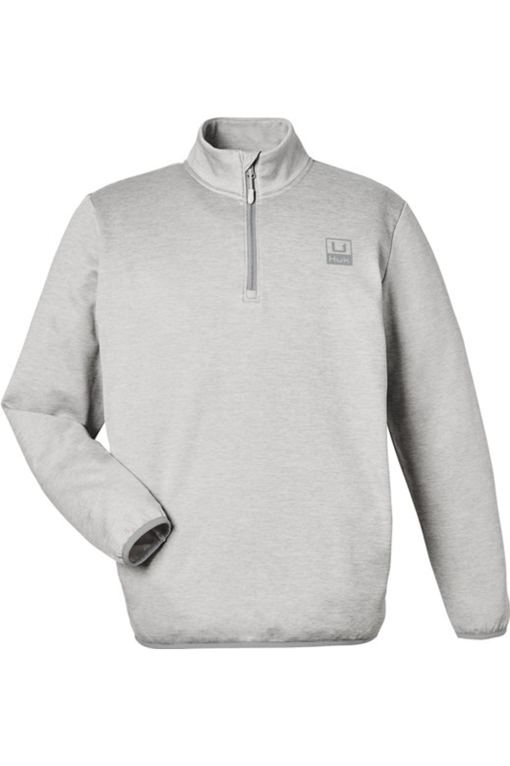 HUK Cold Front Quarter-Zip Pullover in Harbor Mist Heather