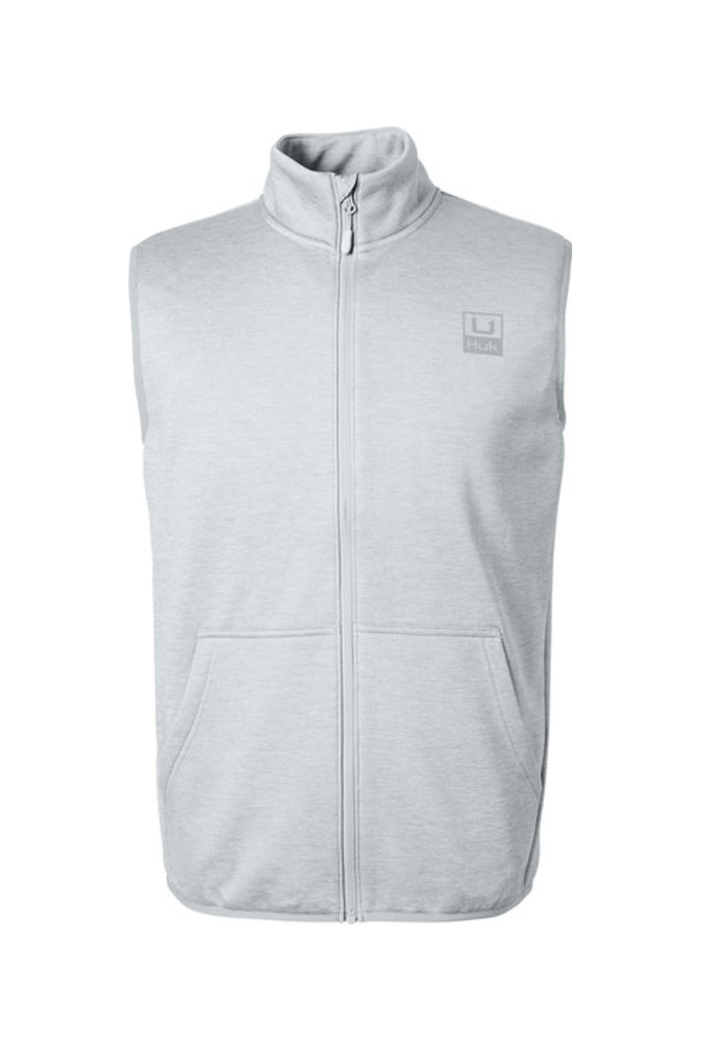 HUK Men's Cold Front Vest in Harbormist Heather