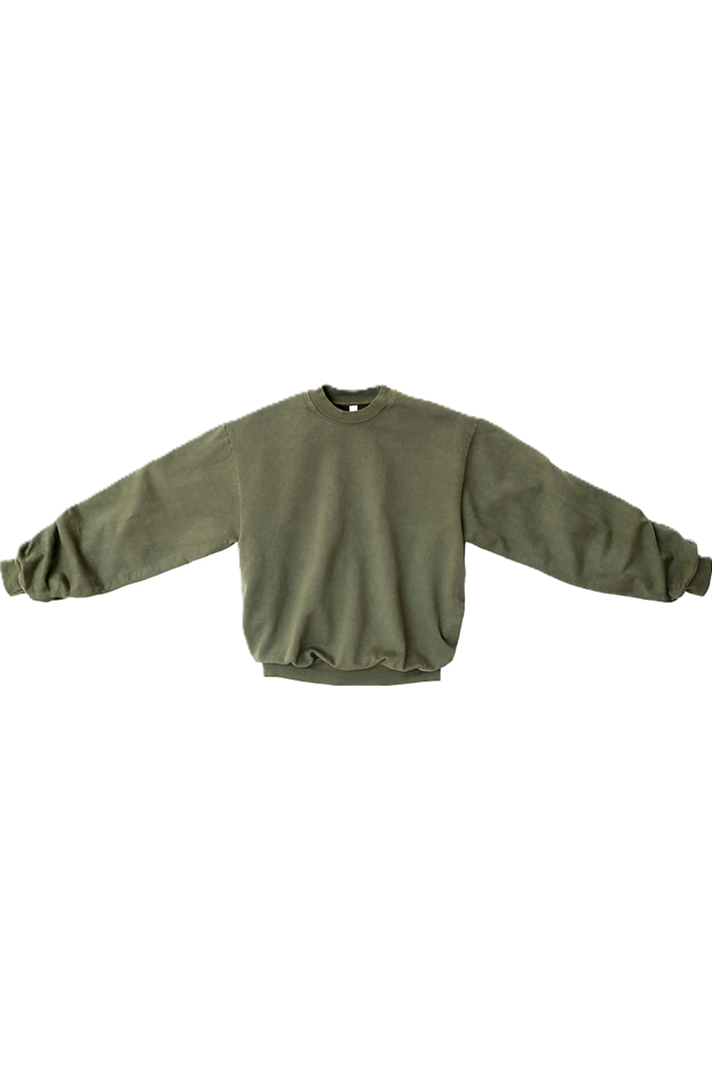 Los Angeles Apparel 14oz L/S Heavy Fleece Pullover in Army