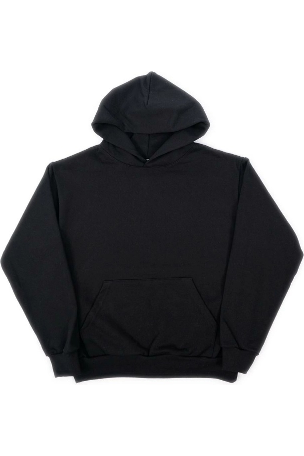 Los Angeles Apparel Heavy Fleece Garment Dye Hoodie in Off-Black