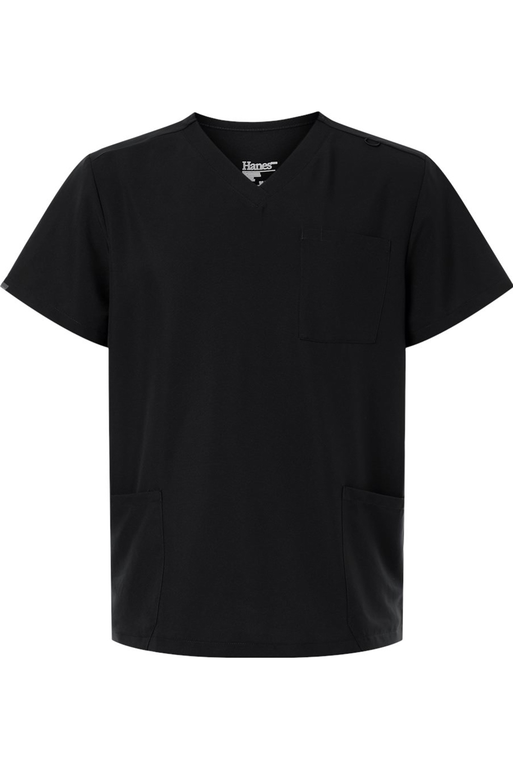 Hanes Men's V-Neck 3 Pocket Scrub Top