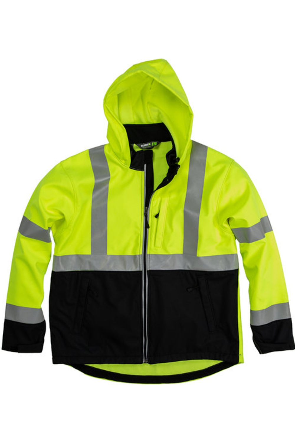 Berne Men's Hi-Vis Class 3 Hooded Softshell Jacket