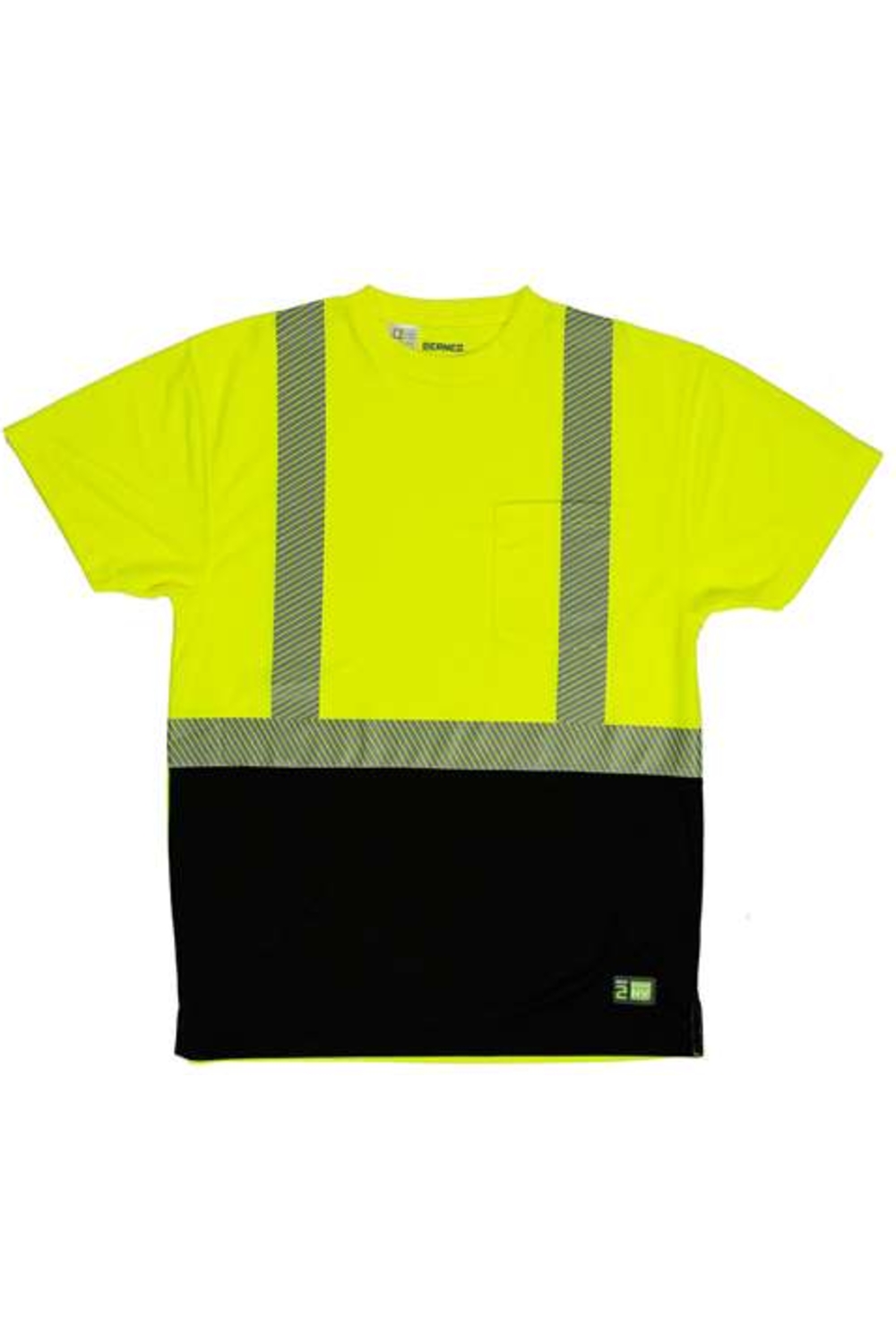 Berne Unisex Hi-Vis Class 2 Color Blocked Pocket T-Shirt
