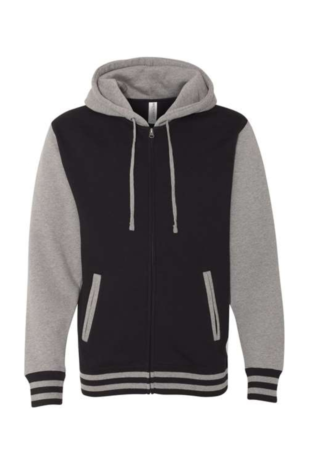 Independent Trading Co. Heavyweight Varsity Full-Zip Hooded Sweatshirt