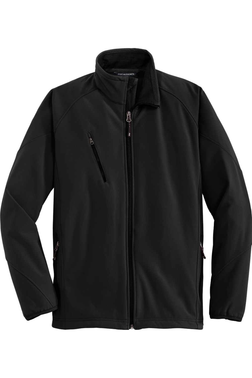 Port Authority Textured Soft Shell Jacket in Black