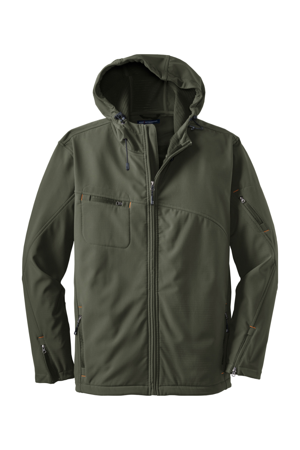Port Authority Textured Hooded Soft Shell Jacket