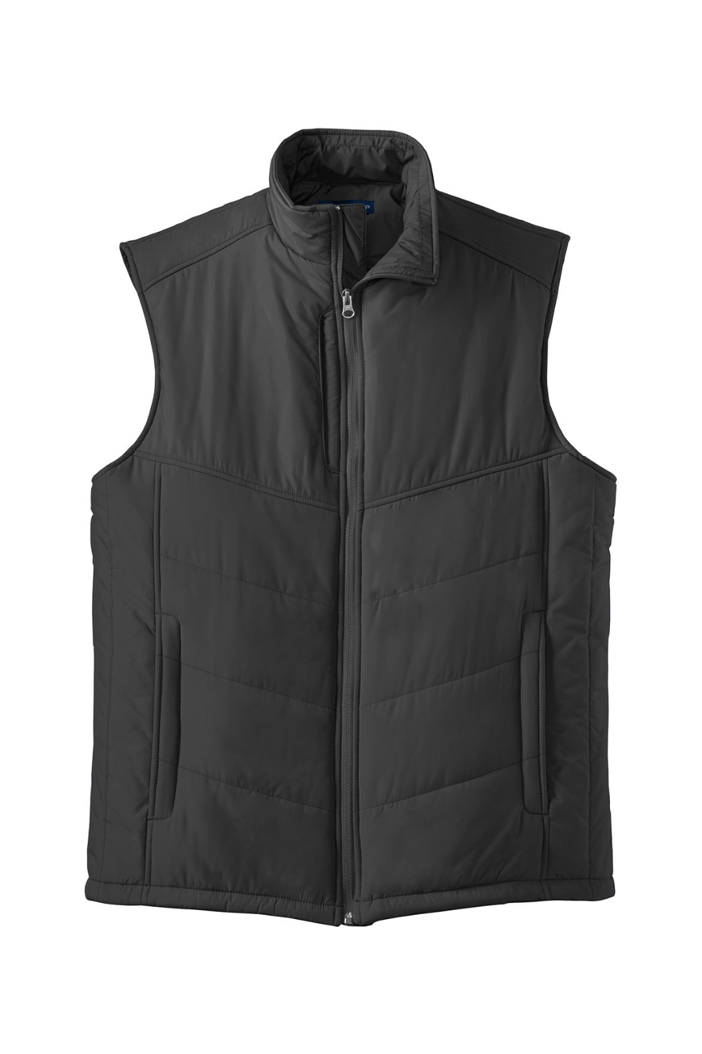 Port Authority Puffy Vest in Black/ Black