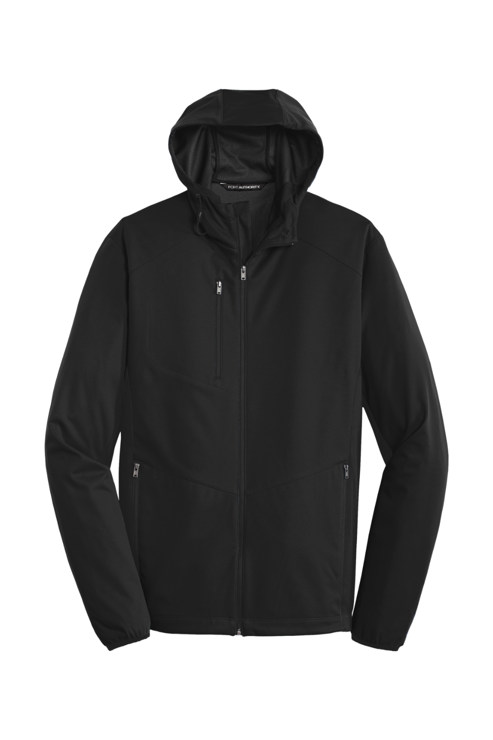 Port Authority Active Hooded Soft Shell Jacket in Deep Black
