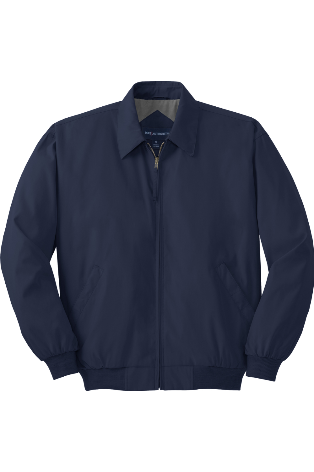 Port Authority Casual Microfiber Jacket in Bright Navy/ Pewter