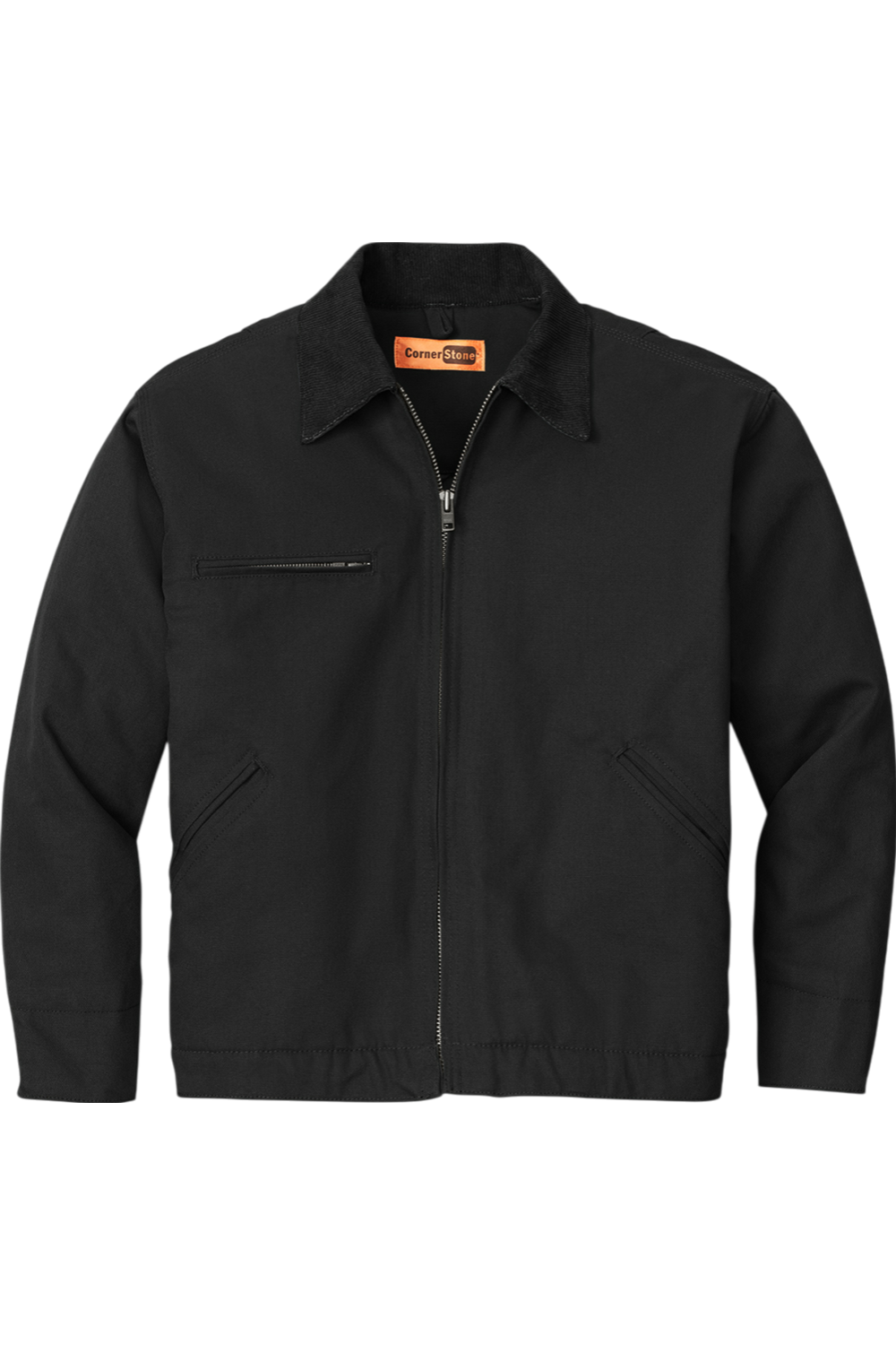 CornerStone Duck Cloth Work Jacket in Black