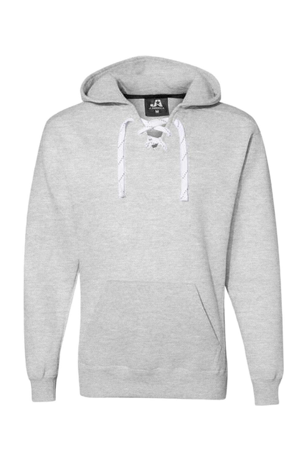 J. America Sport Lace Hooded Sweatshirt in Ash Heather