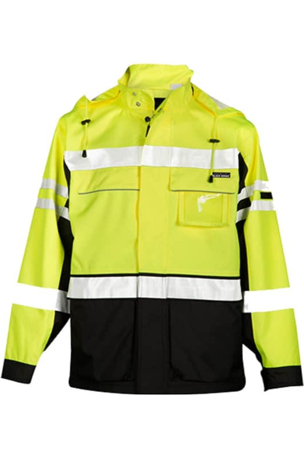 Kishigo Premium Black Series 2-In-1 Jacket in Lime