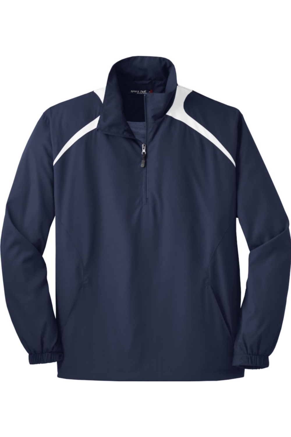 Sport-Tek® 1/2-Zip Wind Shirt in True Navy/ White