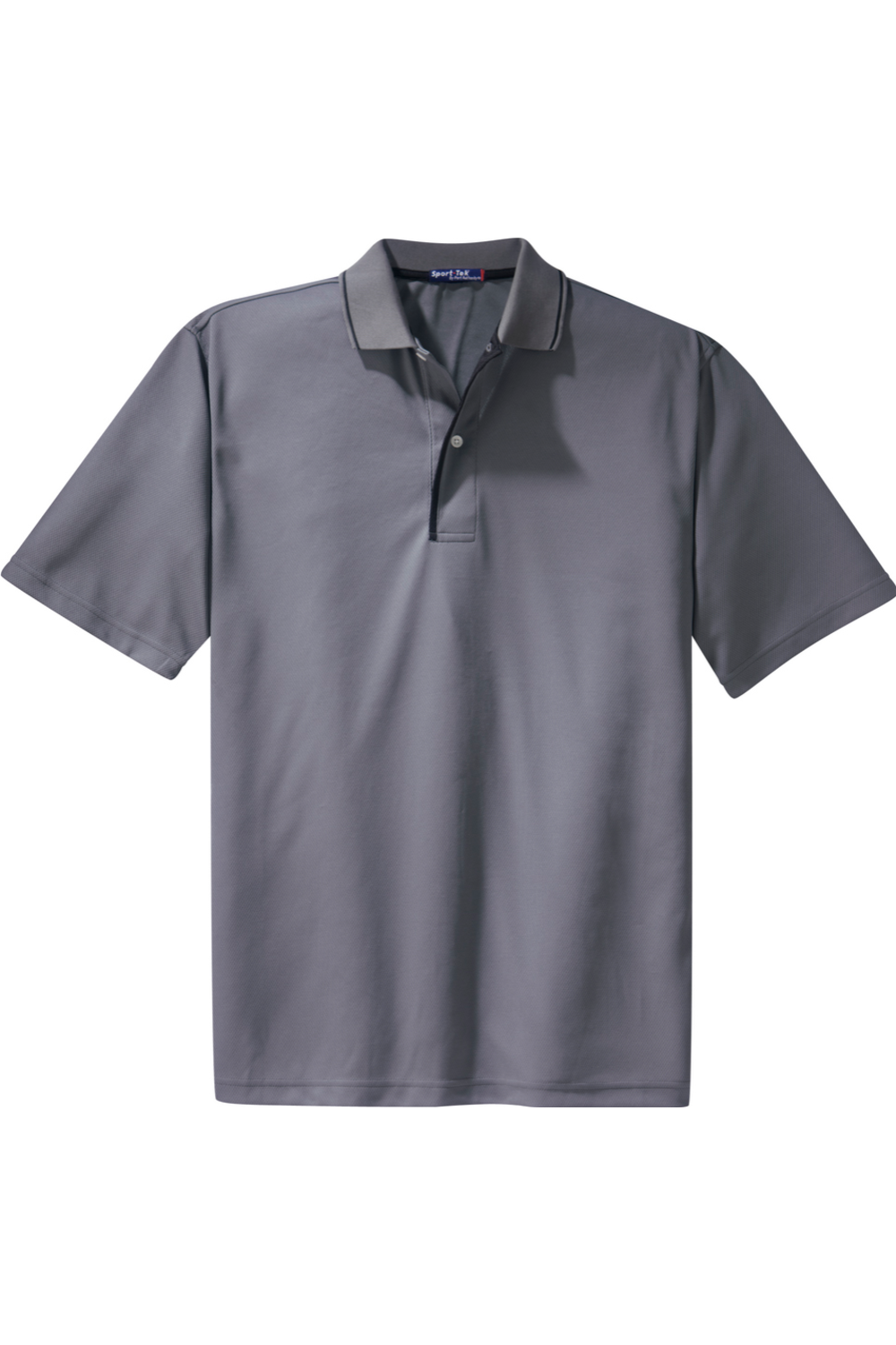 Sport-Tek® Dri-Mesh® Polo with Tipped Collar and Piping in Steel/ Black