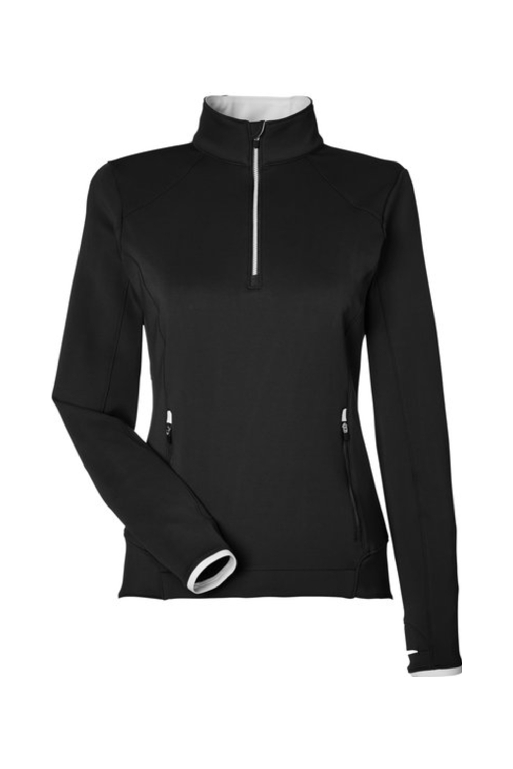 Zero Restriction Women's Sofia Quarter-Zip Pullover in Black