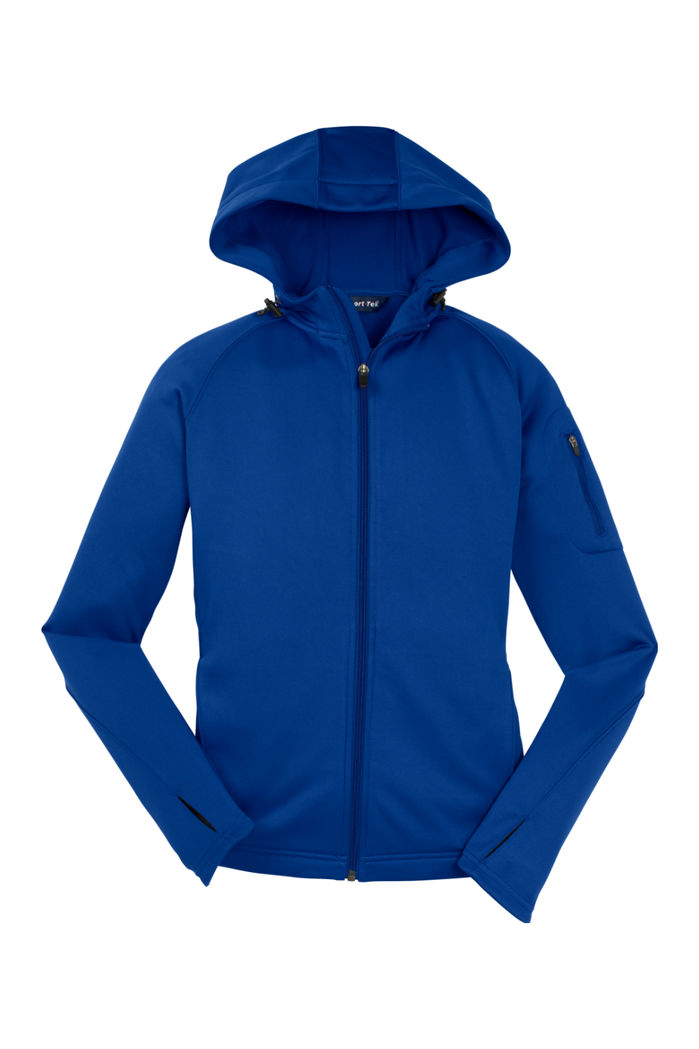 Sport-Tek Ladies Tech Fleece Full-Zip Hooded Jacket in True Royal