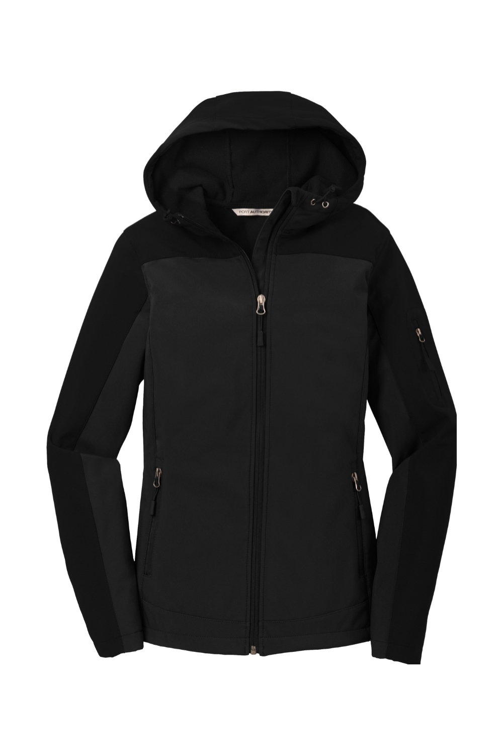 Port Authority Ladies Hooded Core Soft Shell Jacket in Black