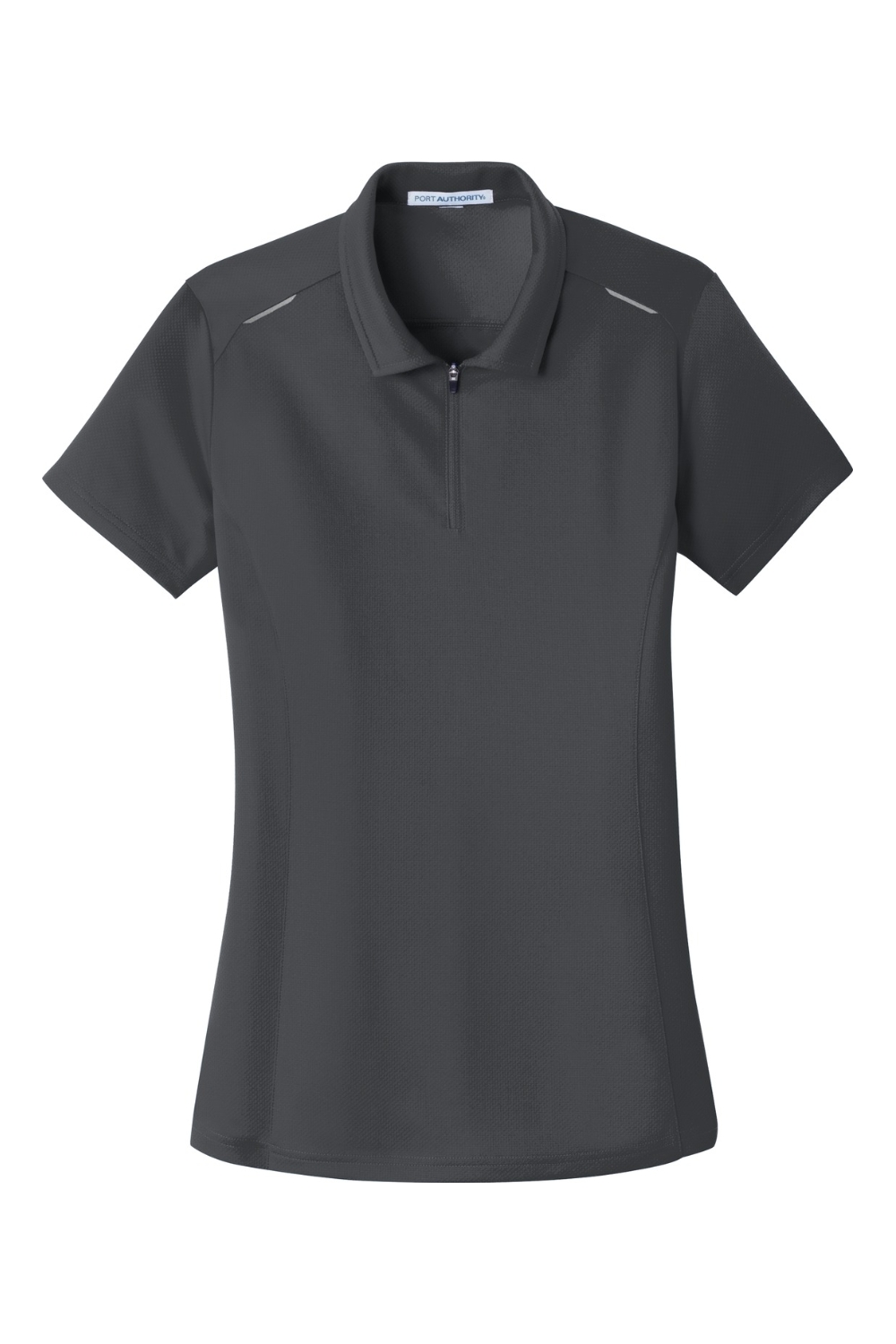 Port Authority Women's Pinpoint Mesh Zip Polo