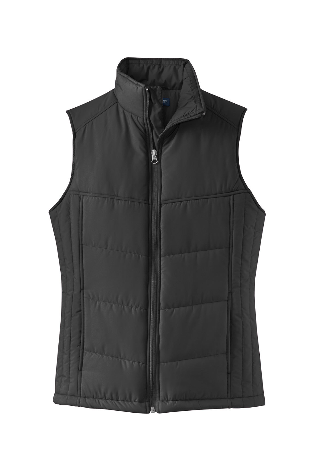 Port Authority Ladies Puffy Vest in Black/ Black