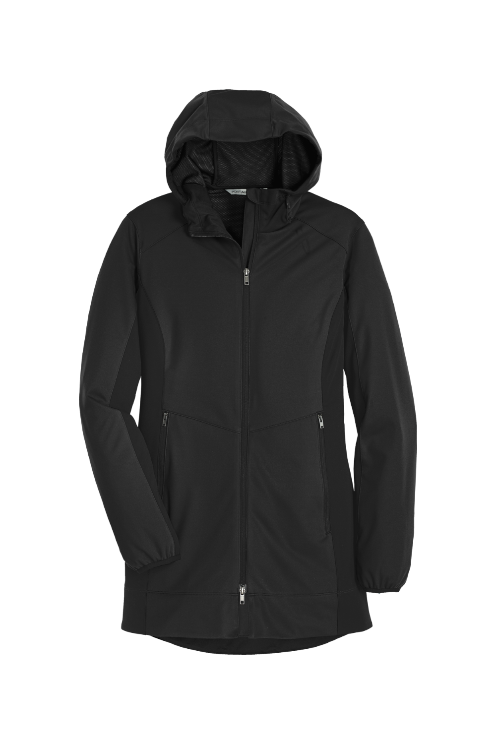 Port Authority Ladies Active Hooded Soft Shell Jacket in Deep Black