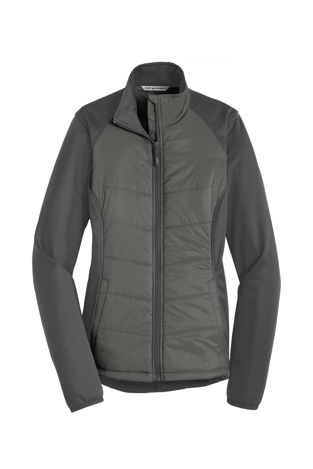Port Authority Ladies Hybrid Soft Shell Jacket in Smoke Grey