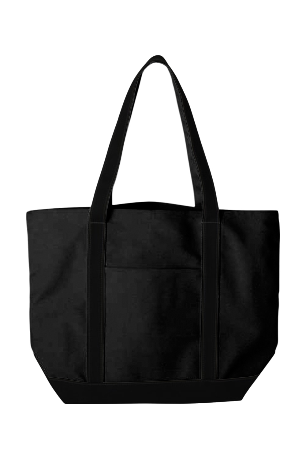 Liberty Bags Carmel Classic XL Cotton Canvas Resort Tote in Black/ Black