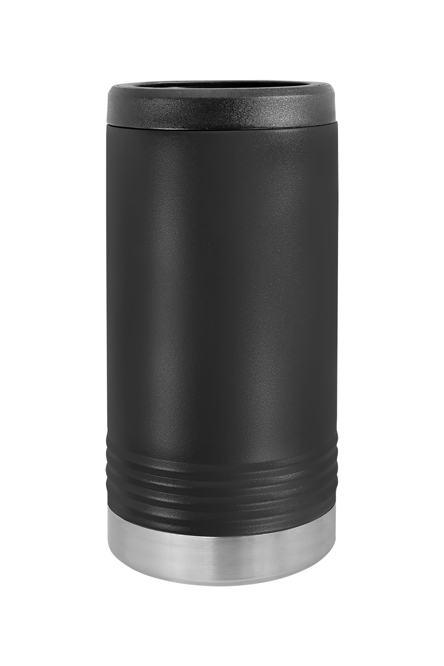 Stainless Steel Vacuum Insulated Slim Beverage Holder in Black