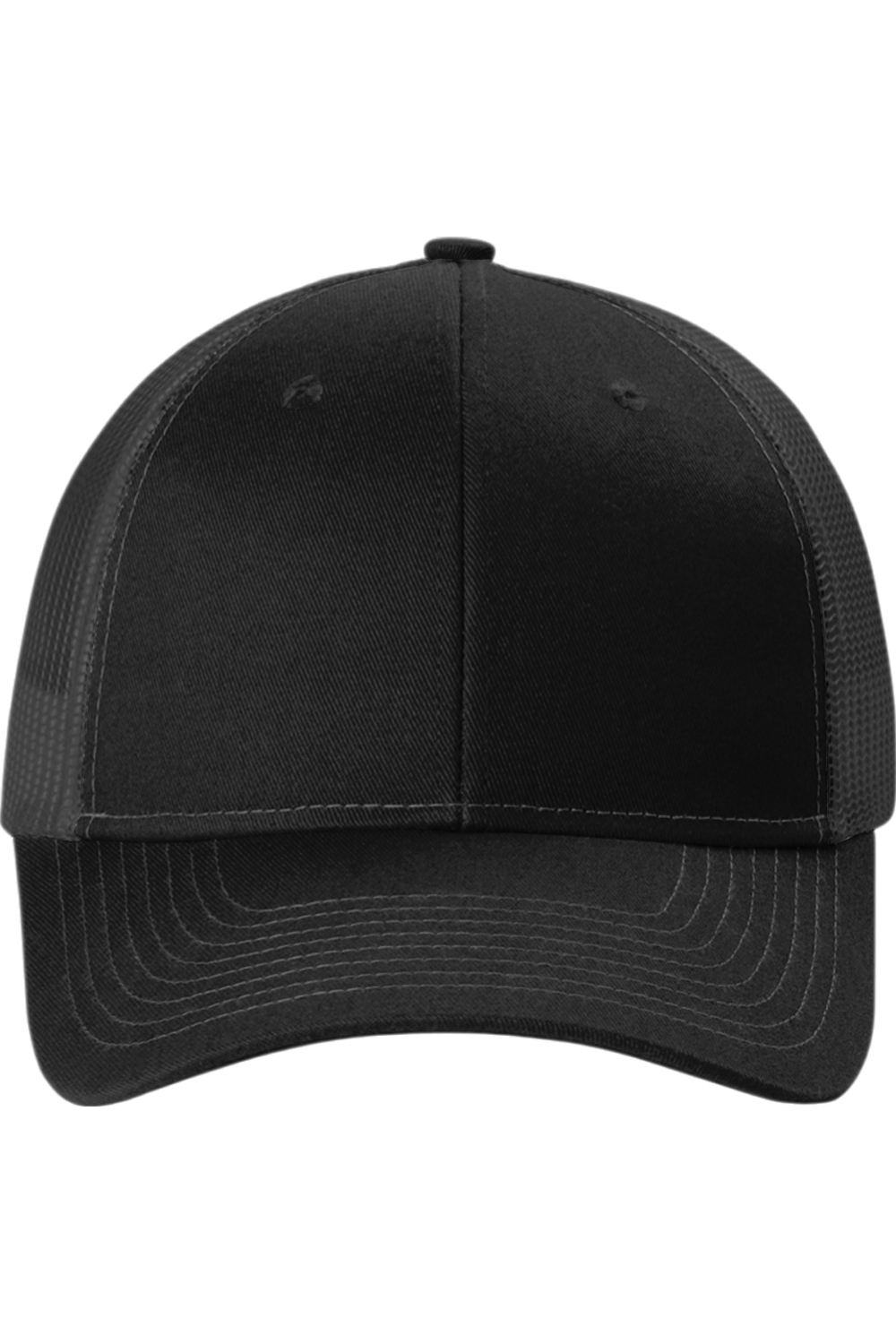 Port Authority Snapback Ponytail Trucker Cap (LC401) in Black