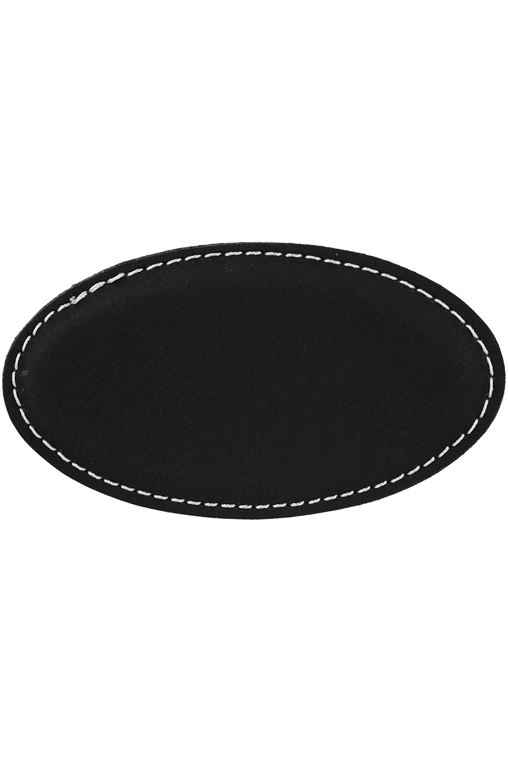 3 1/4" x 1 3/4" Leatherette Oval Badge Blank with Magnet
