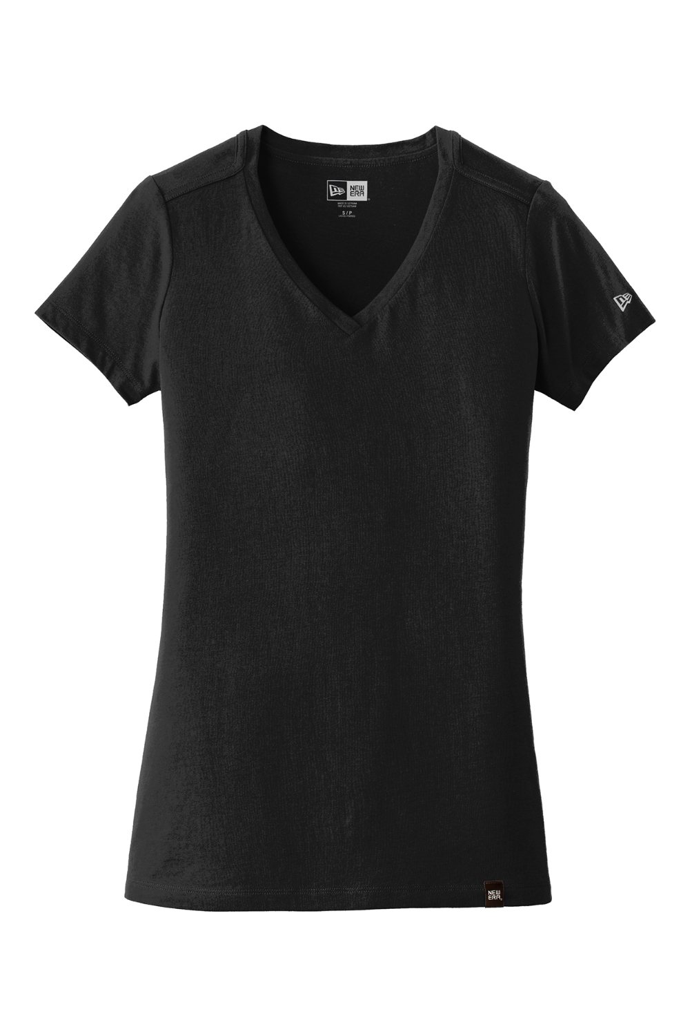 New Era Ladies Heritage Blend V-Neck Tee in Black