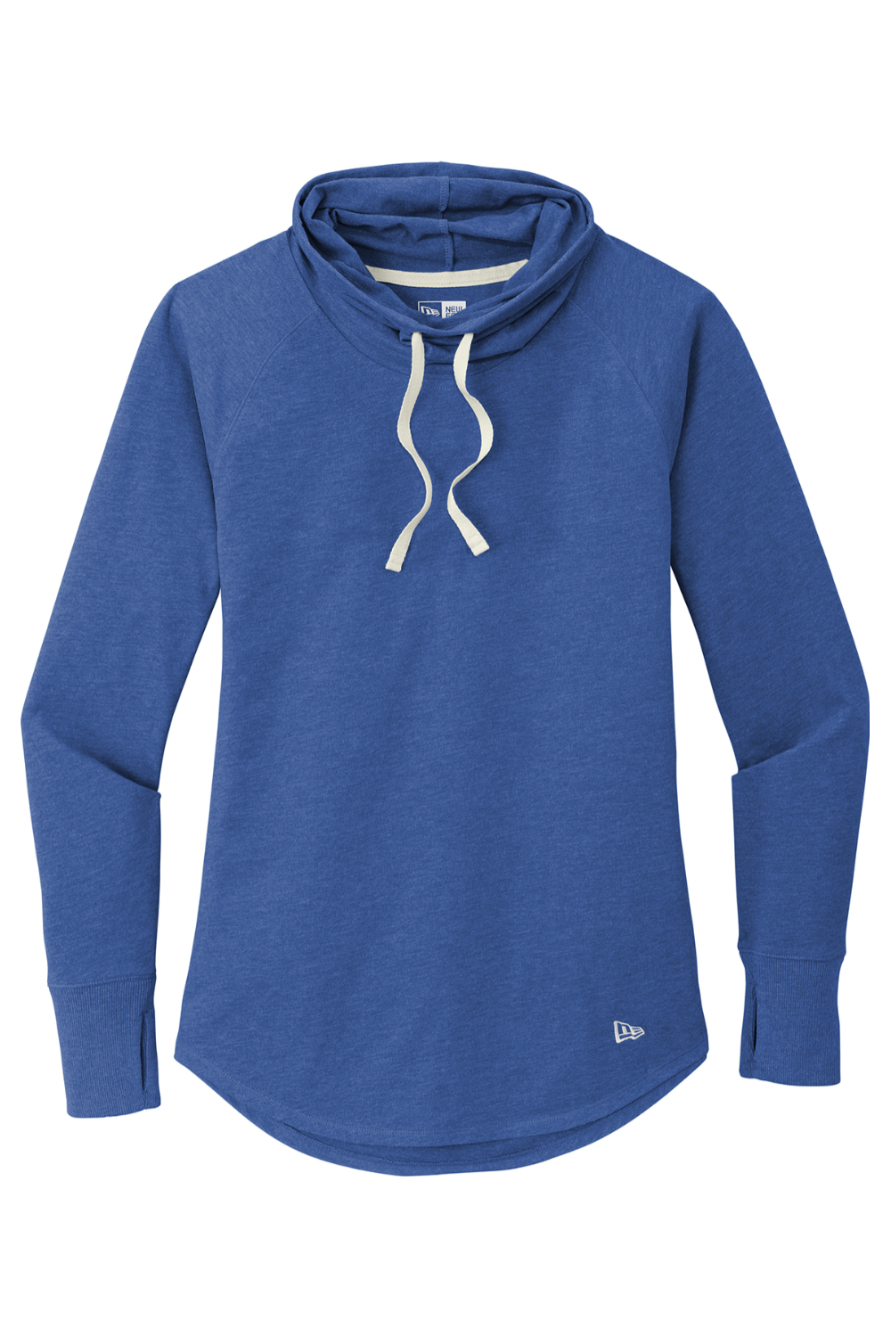 New Era Ladies Sueded Cotton Blend Cowl Tee in Royal Heather