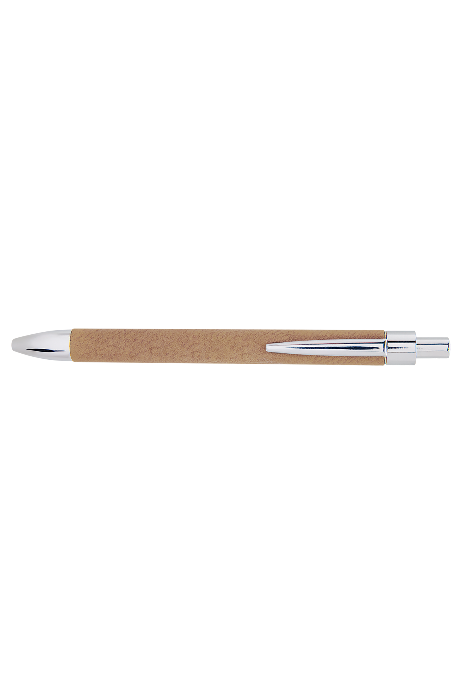 Laserable Leatherette Pen in Light Brown