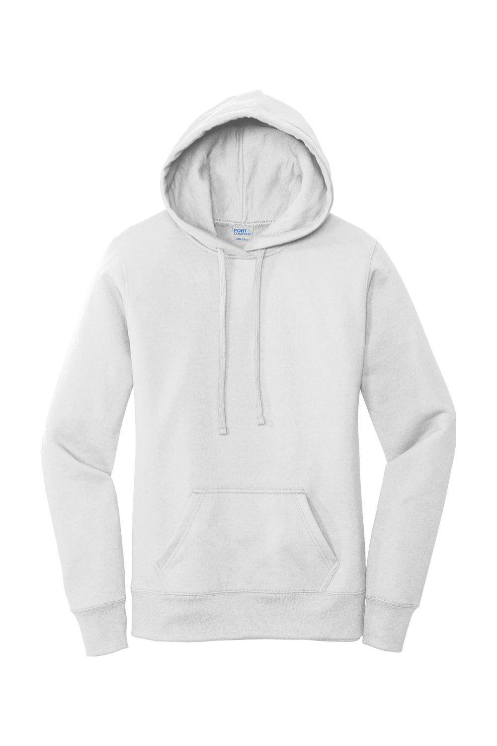 Port & Company Ladies Core Fleece Pullover Hooded Sweatshirt in White