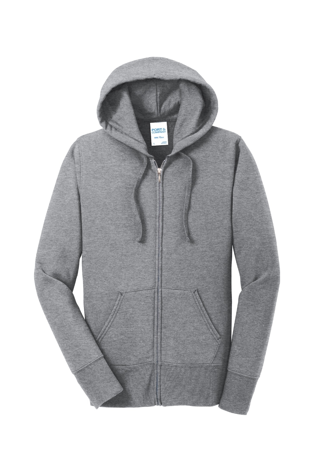 Port & Company Ladies Core Fleece Full-Zip Hooded Sweatshirt
