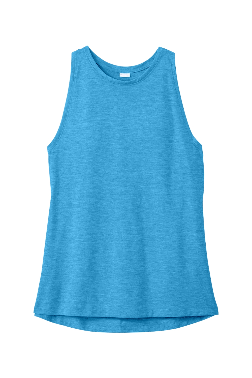 Sport-Tek Ladies PosiCharge Tri-Blend Wicking Tank in Pond Blue Heather