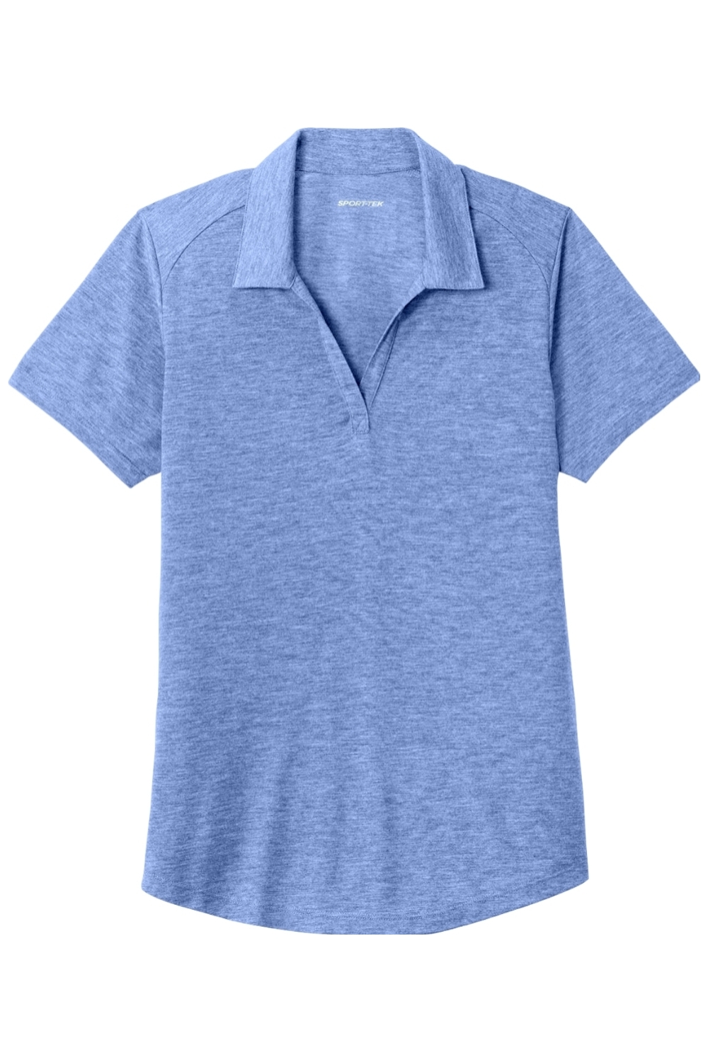 Sport-Tek Ladies PosiCharge Tri-Blend Wicking Polo in True Royal Heather