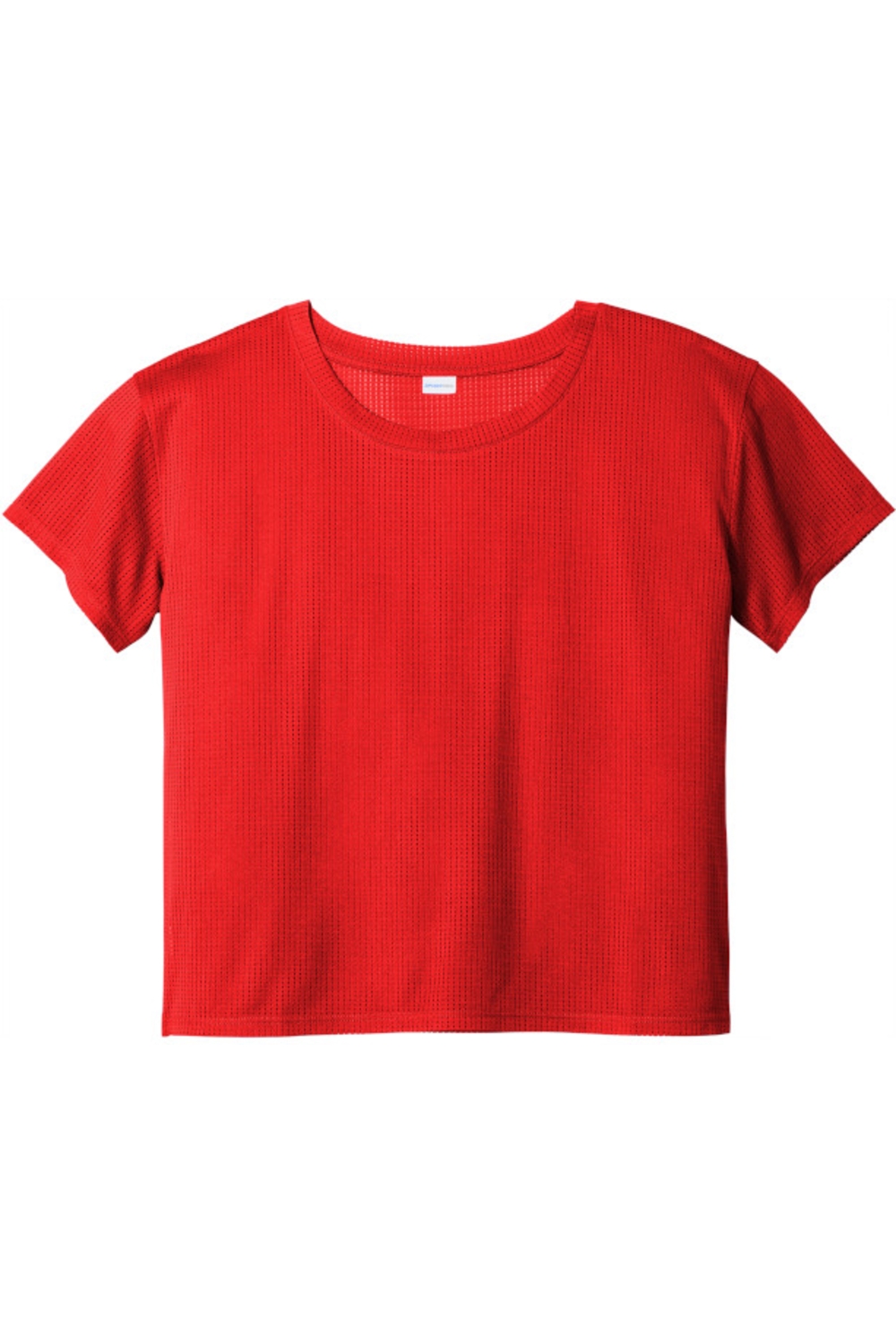Sport-Tek Ladies PosiCharge® Draft Crop Tee in True Red
