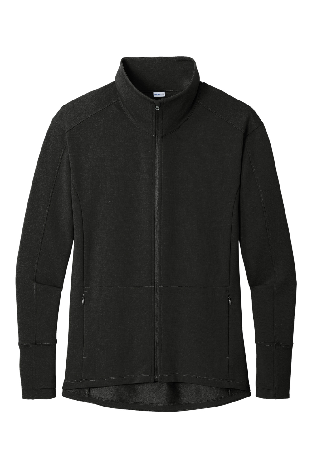 Sport-Tek Ladies Sport-Wick Flex Fleece Full-Zip in Black