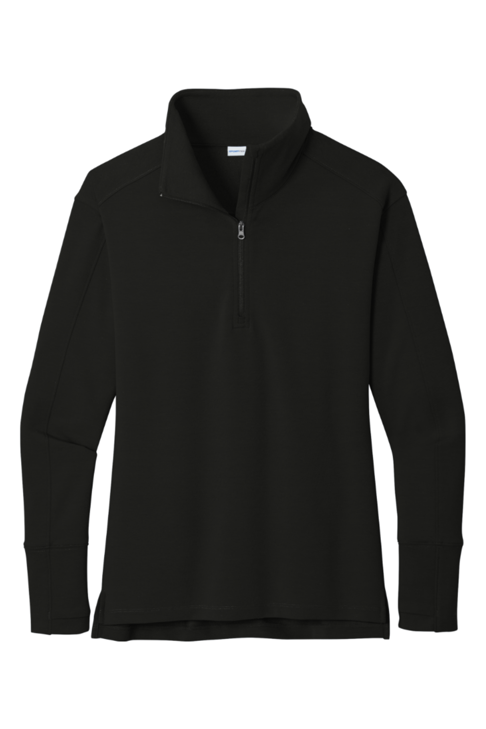 Sport-Tek Ladies Sport-Wick Flex Fleece 1/4-Zip in Black