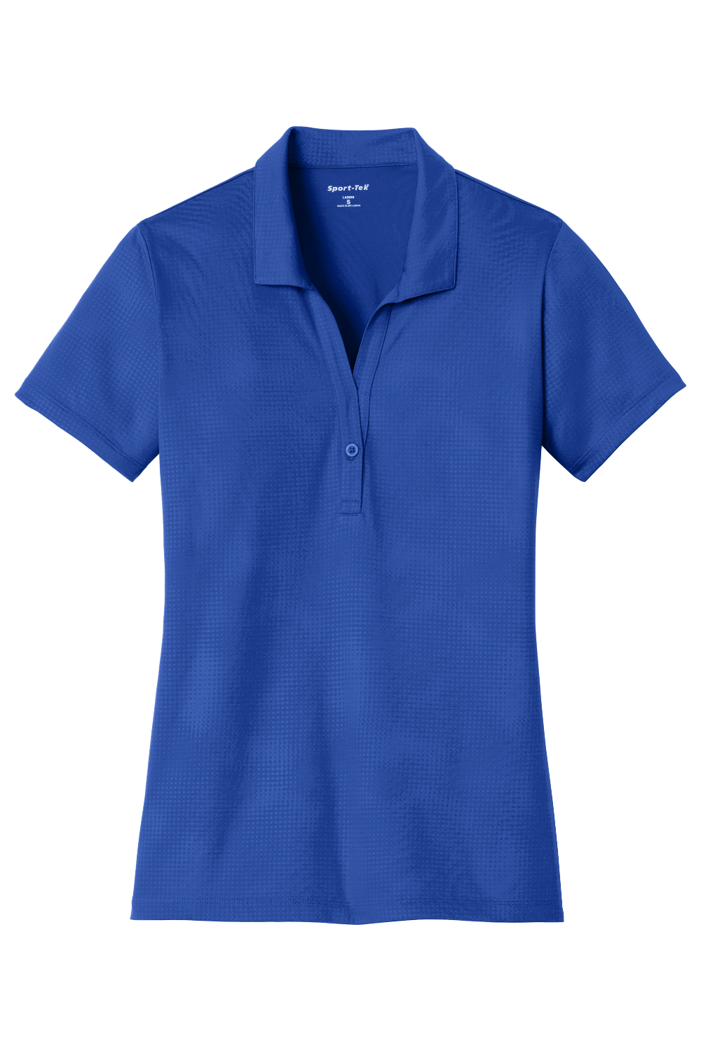 Sport-Tek Ladies Embossed PosiCharge Tough Polo in True Royal