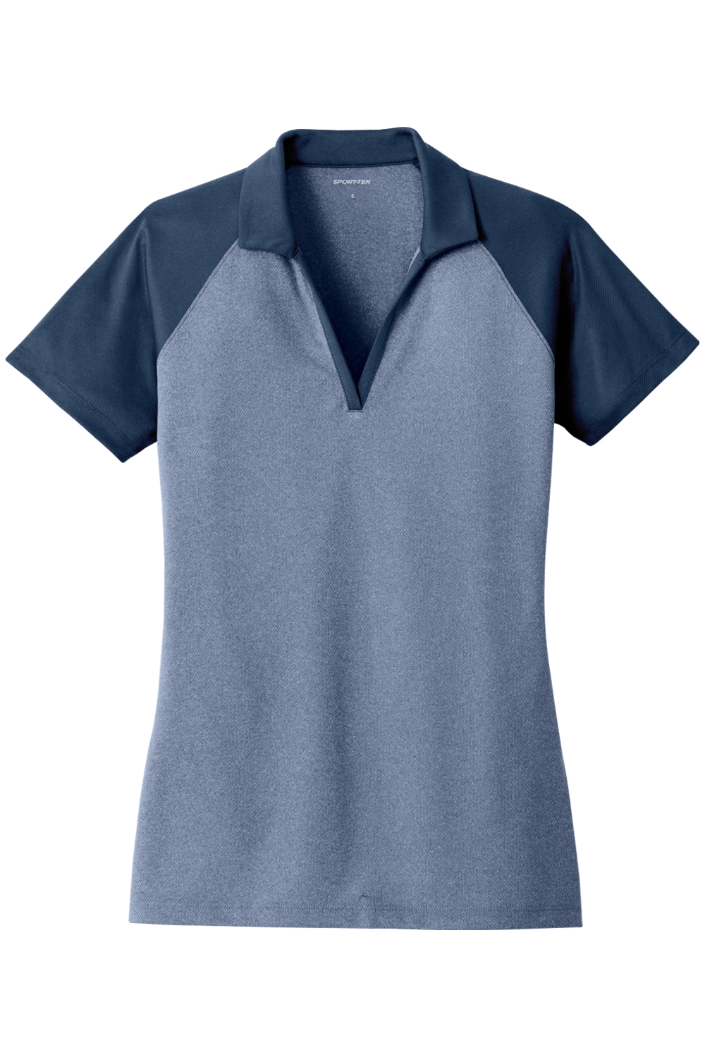 Sport-Tek Ladies PosiCharge RacerMesh Raglan Heather Block Polo (Discontinued/while supplies last)