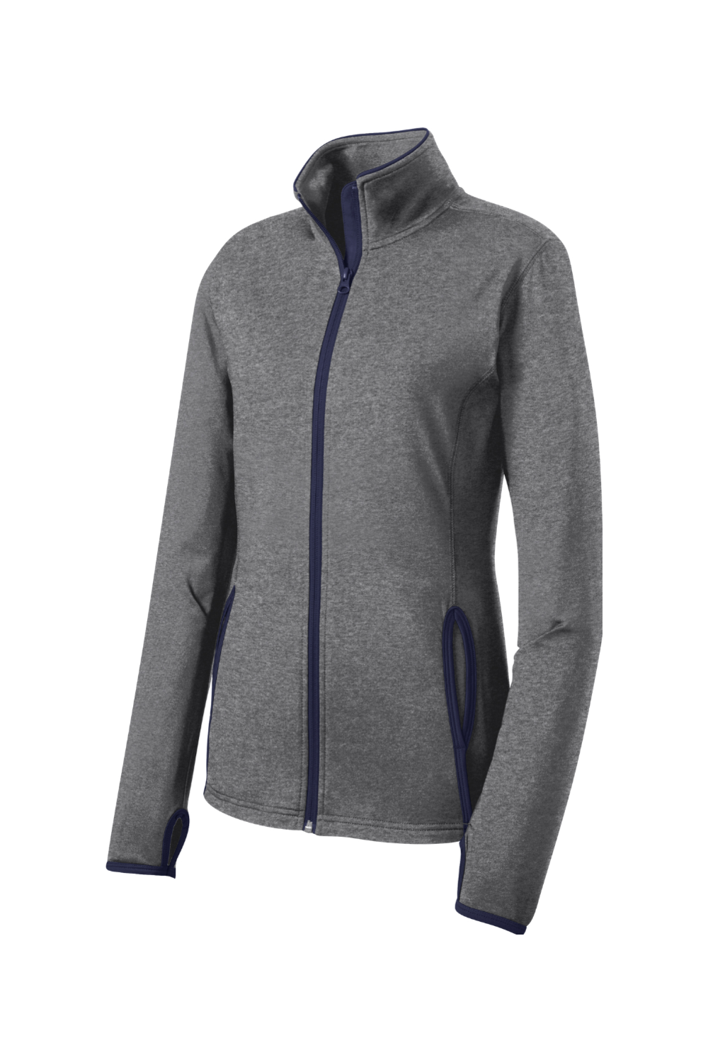 Sport-Tek Ladies Sport-Wick Stretch Contrast Full-Zip Jacket