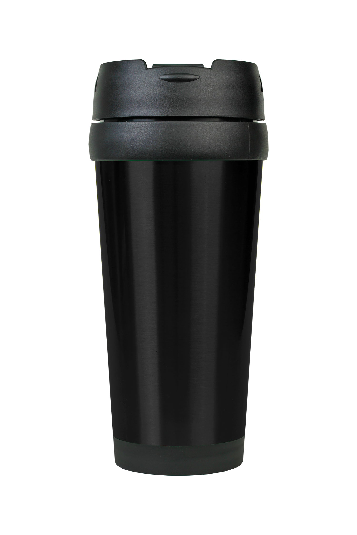 16 oz. Laserable Stainless Steel Travel Mug without Handle in Black