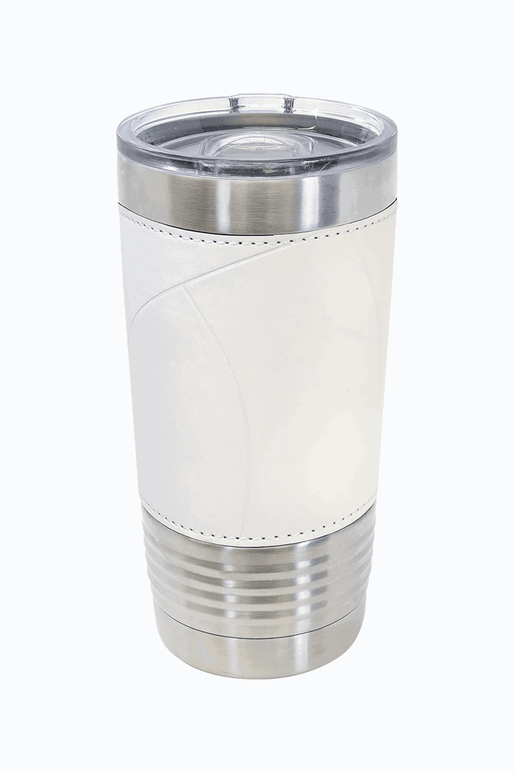 20 oz. Volleyball Leather Tumbler with Slider Lid