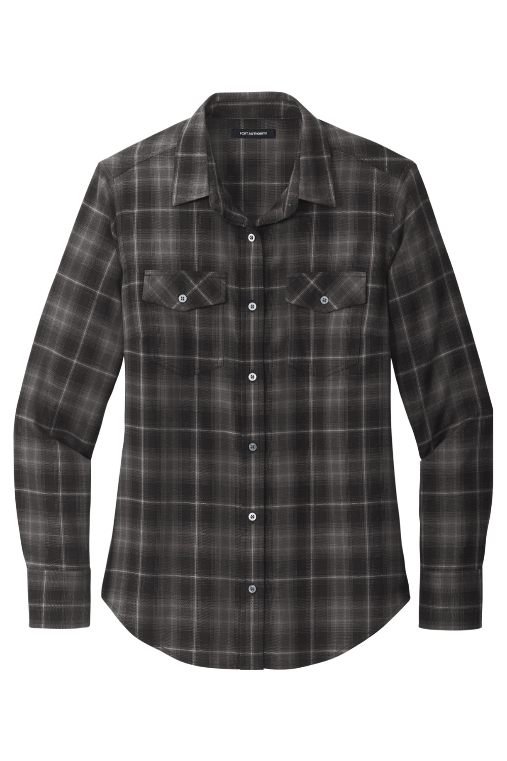 Port Authority Ladies Long Sleeve Ombre Plaid Shirt