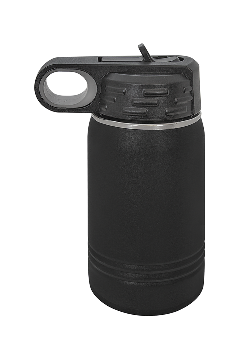 12 oz. Stainless Steel Water Bottle in Black